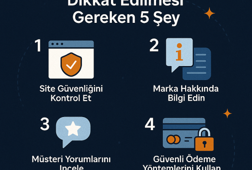 Online Alışverişte Dikkat Edilmesi Gereken 5 Şey