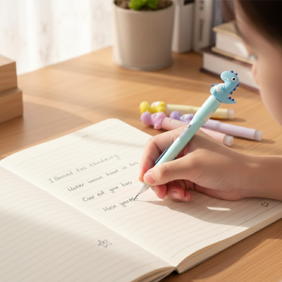 07 Uçlu Ledli Dinazor Tasarımlı Kalem