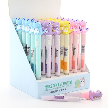 07 Uçlu Ledli Dinazor Tasarımlı Kalem