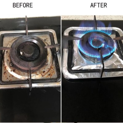 10 Adet Alüminyum Ocak Koruyucu Folyo