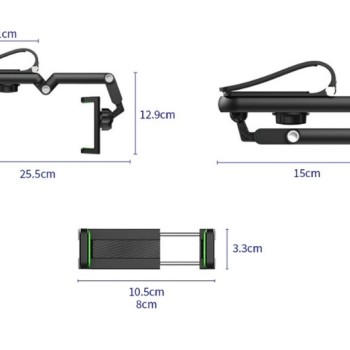 1080° Dönebilen Çok Fonksiyonlu Telefon Tutucu 