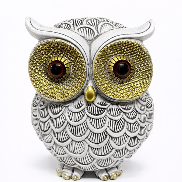 10x7 cm Polyester Baykuş Figürü 