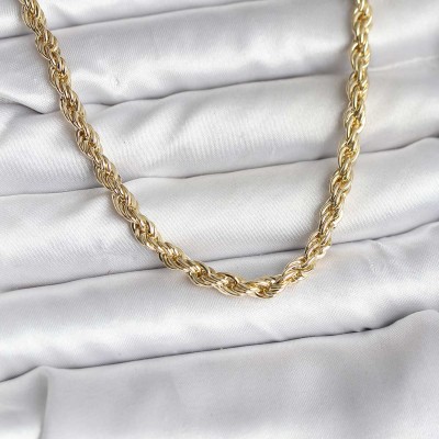 14K Gold Renk Kaplama Burgu Model CM Kadın Kolye