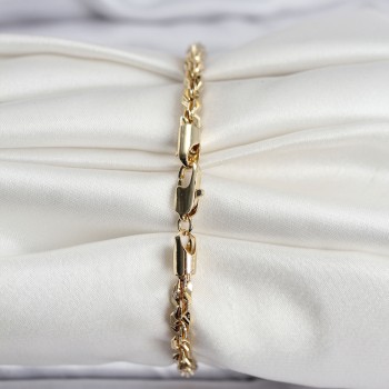 14K Gold Renk Kaplama Burgu Zincir Model CM Kadın Bileklik