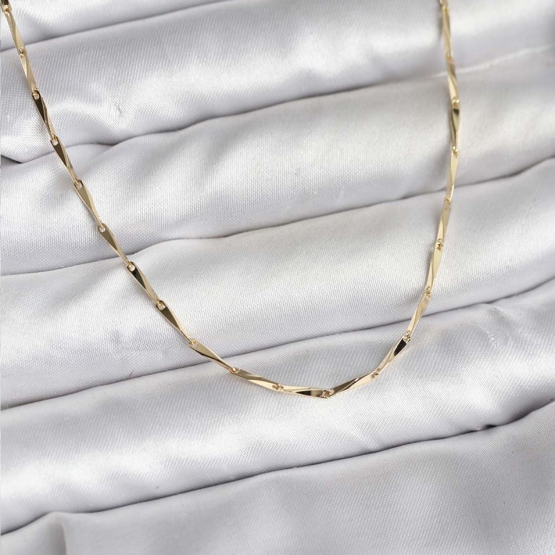 14K Gold Renk Kaplama CM Kadın Kolye