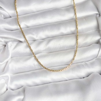14K Gold Renk Kaplama İnce Zincir Model CM Kadın Kolye