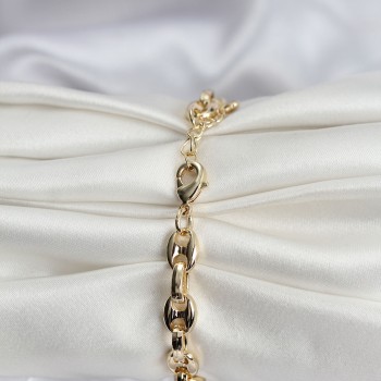 14K Gold Renk Kaplama Kahve Çekirdeği Model CM Kadın Bileklik