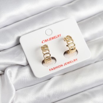 14K Gold Renk Kaplama Samanyolu Model CM Kadın Küpe