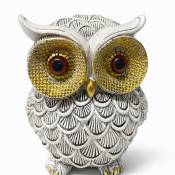 14x10 cm Polyester Baykuş Figürü 