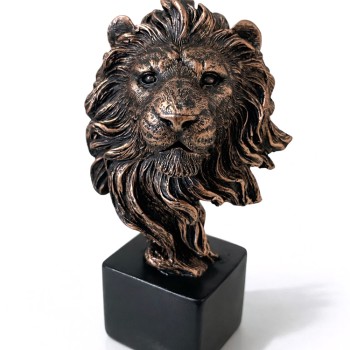 14x9 cm Polyester Aslan Büstü 