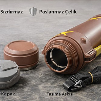 1600 ml Çift Katmanlı Vakumlu Paslanmaz Çelik Termos 