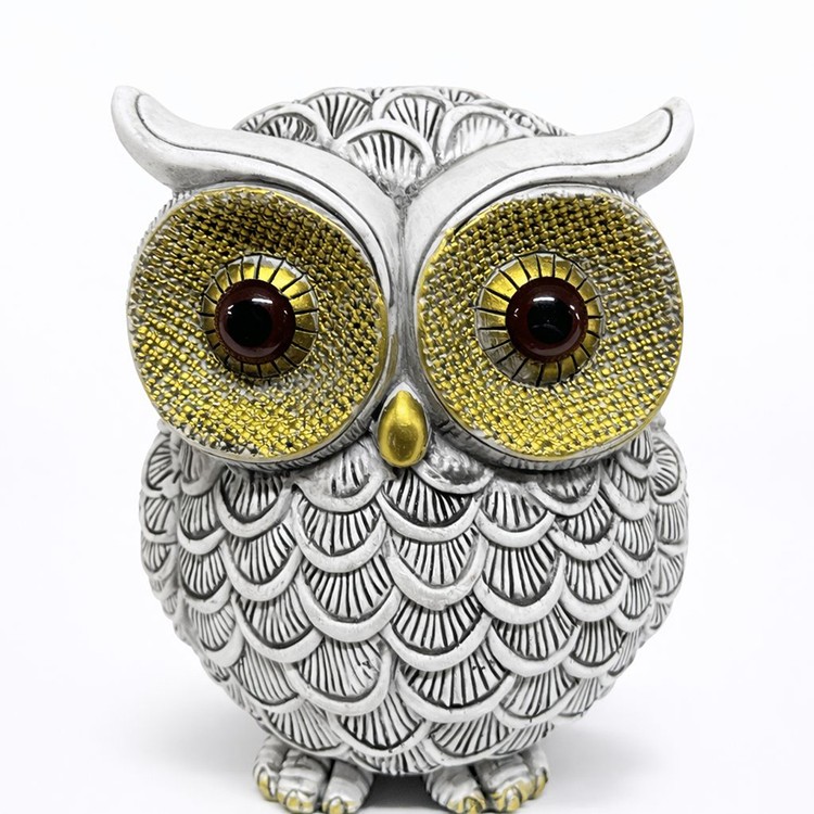 19x16 cm Polyester Baykuş Figürü 