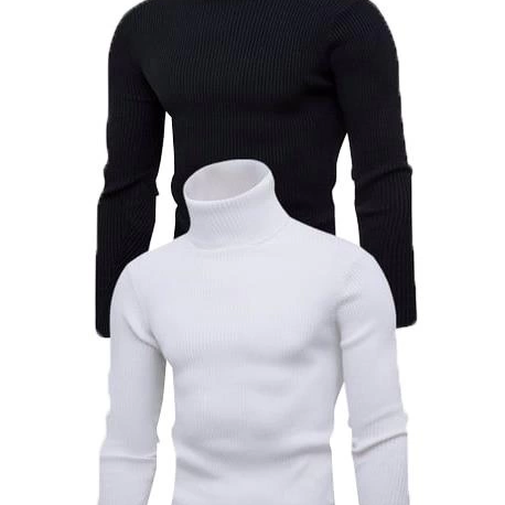 2 Adet   Kaşkorse Boğazlı Full Likralı Fitilli Body Kazak