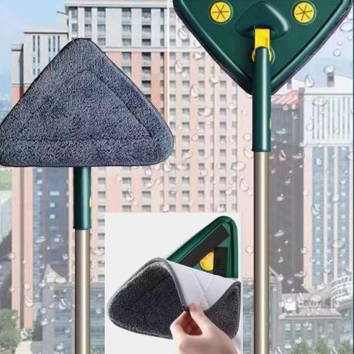  2 Bezli Üçgen Çek Çekli Mop Islak Mendil Uyumlu 