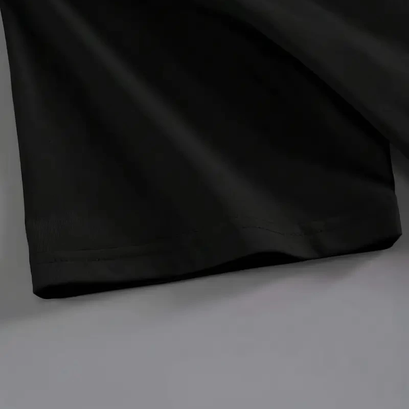 20/1 Penye Compack Baskılı Oversize Kahve Desenli   Kısa Kol Yazlık T-shirt - Siyah -