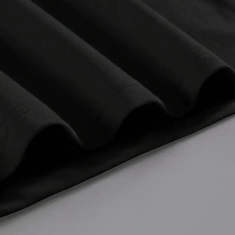 20/1 Penye Compack Baskılı Oversize Kahve Desenli   Kısa Kol Yazlık T-shirt - Siyah -