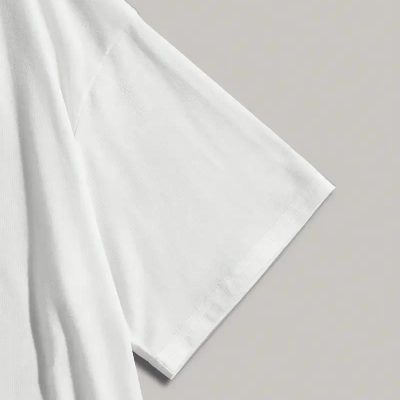 20/1 Penye Compack Dark Angel Baskılı Oversize Kısa Kol Yazlık T-shirt- Beyaz -