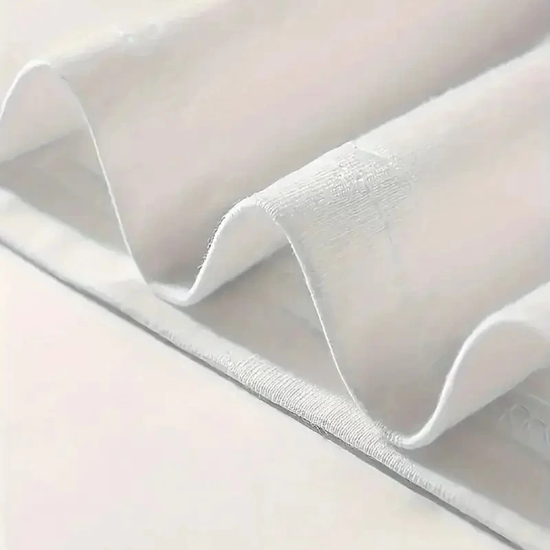 20/1 Penye Compack Gülücük Baskılı Oversize Bisiklet Yaka Kısa Kol Yazlık T-shirt - Beyaz -