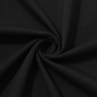 20/1 Penye Compack Palmiye Baskılı Oversize Bisiklet Yaka Kısa Kol T-shirt - Siyah -