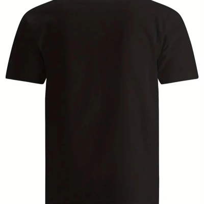 20/1 Penye Compack SPACEBALLS   Baskılı Oversize Bisiklet Yaka Kısa Kol Yazlık T-shirt - Siyah -