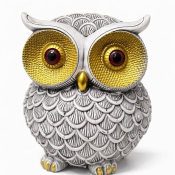 20x15 cm Polyester Baykuş Figürü 