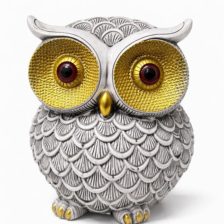 20x15 cm Polyester Baykuş Figürü 