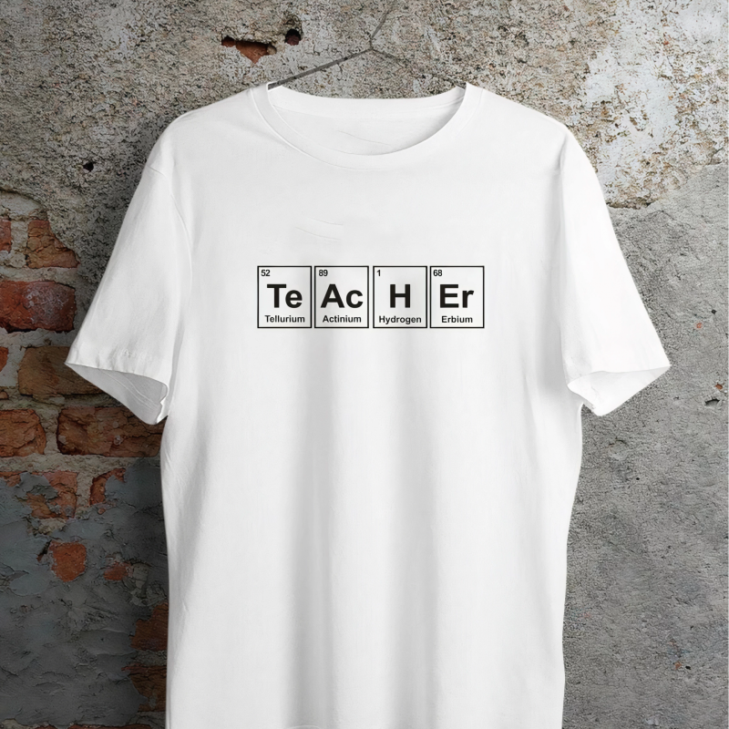 24 Kasım Öğretmenler Günü Baskılı Özel T-shirt - Beyaz -