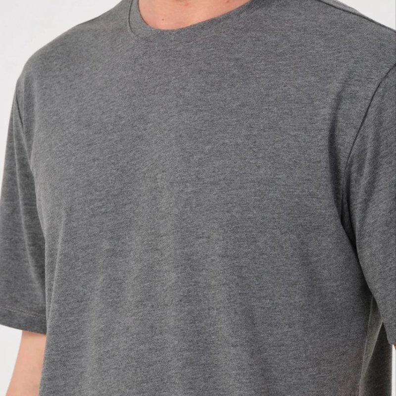 24/1 Düz A Kalite Oversize T-shirt - Antrasit