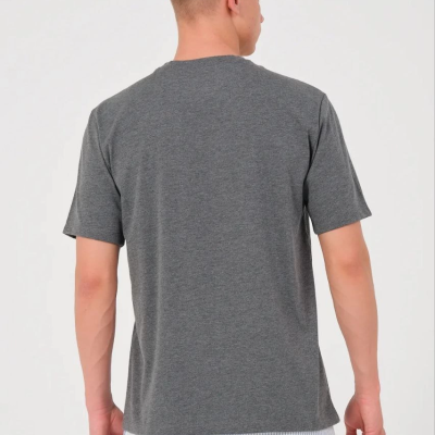 24/1 Düz A Kalite Oversize T-shirt - Antrasit