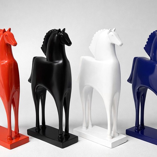 27x15 cm Özel Tasarım Polyester At Figürü 