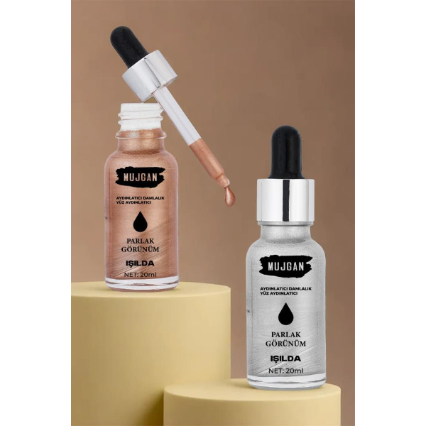 2'li Damlalık Şişeli Likit Aydınlatıcı Highlighter Seti