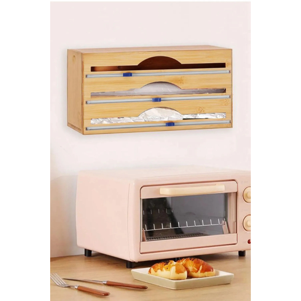 3 Bölmeli Folyo Kesme Standı