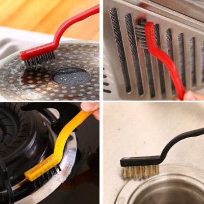 3 Parça Tel Fırça Detaylı Temizlik Seti