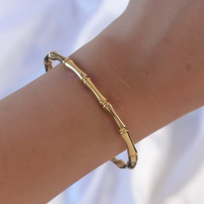 316L Çelik Altın Renk Kemik Model Bileklik