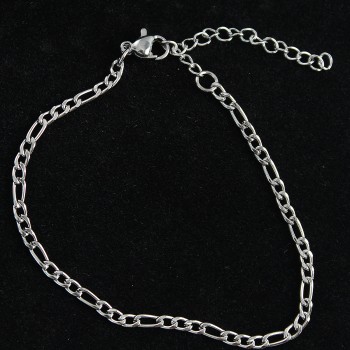 316L Çelik Figaro Model Gümüş Renk Erkek Bileklik