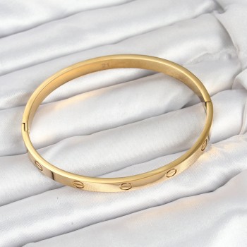 316L Çelik Gold Renk 65 mm Kadın Kelepçe Bileklik