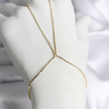 316L Çelik Gold Renk Ezme Zincir Model Kadın Şahmeran