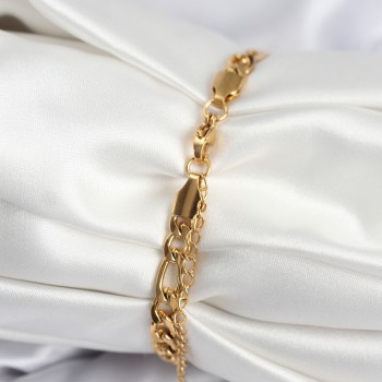 316L Çelik Gold Renk Oval Yazı Yazmaya Uygun Kadın Bileklik