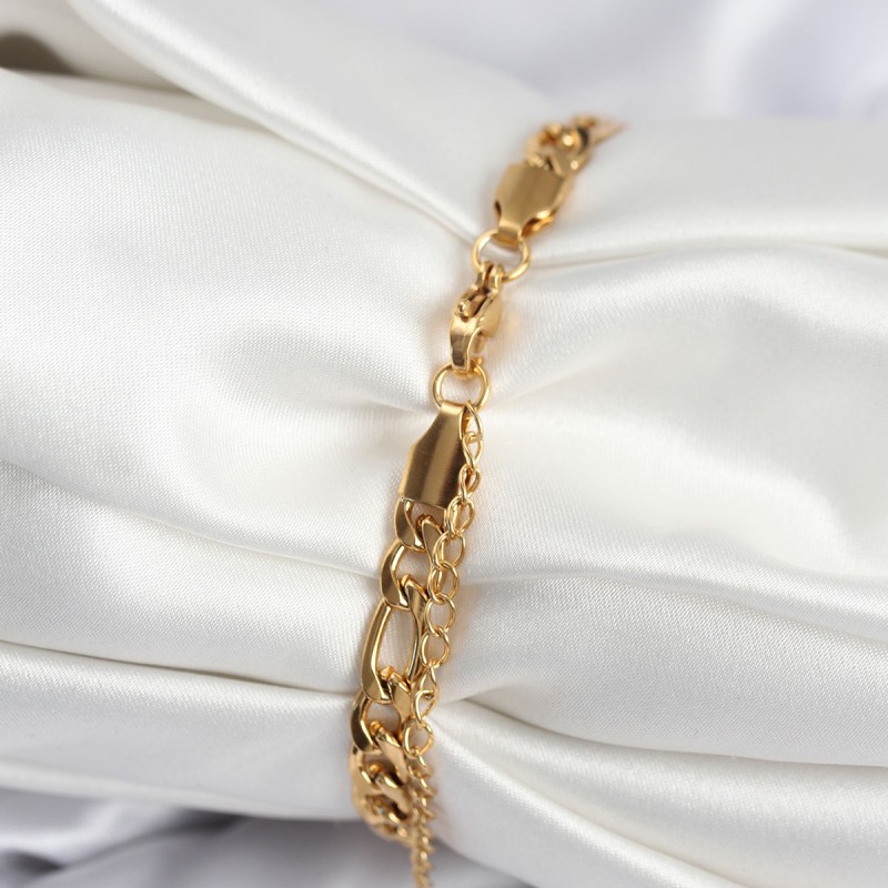 316L Çelik Gold Renk Oval Yazı Yazmaya Uygun Kadın Bileklik