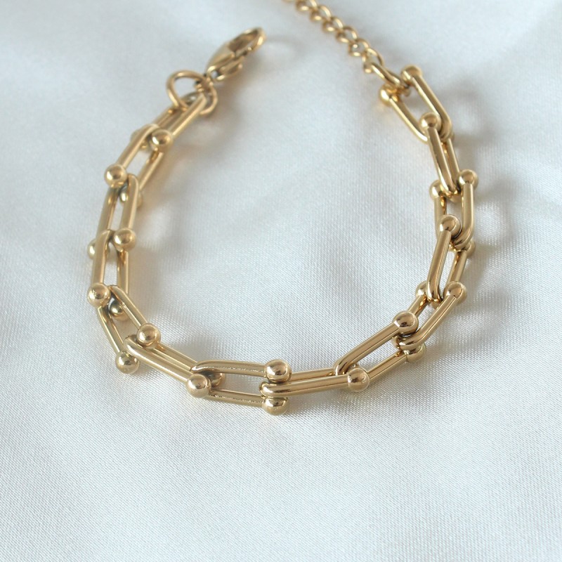 316L Çelik Gold Renk Tifany Model Kadın Bileklik