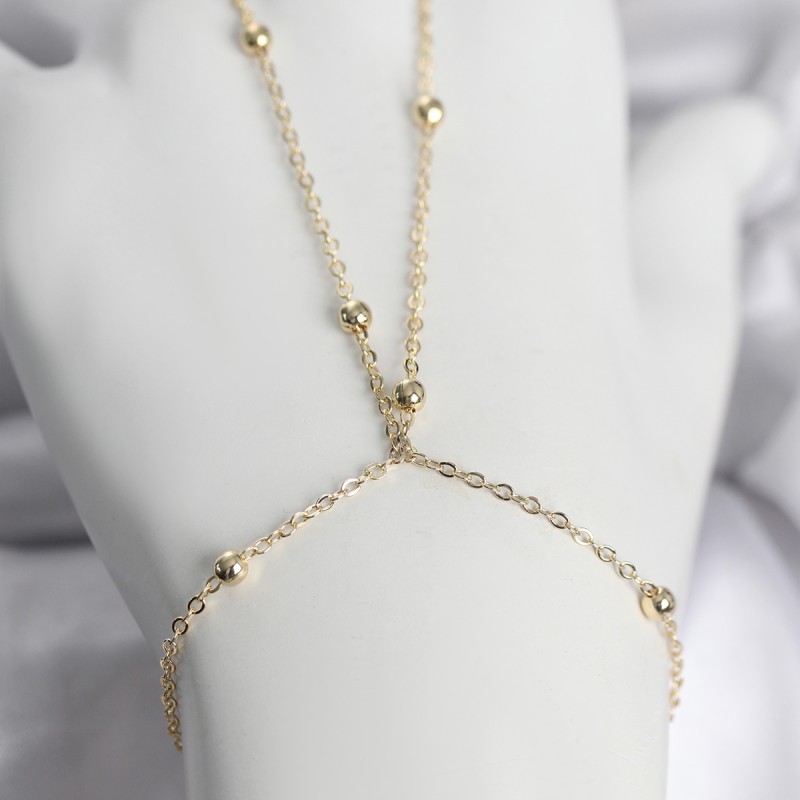 316L Çelik Gold Renk Top Zincirli Kadın Şahmeran