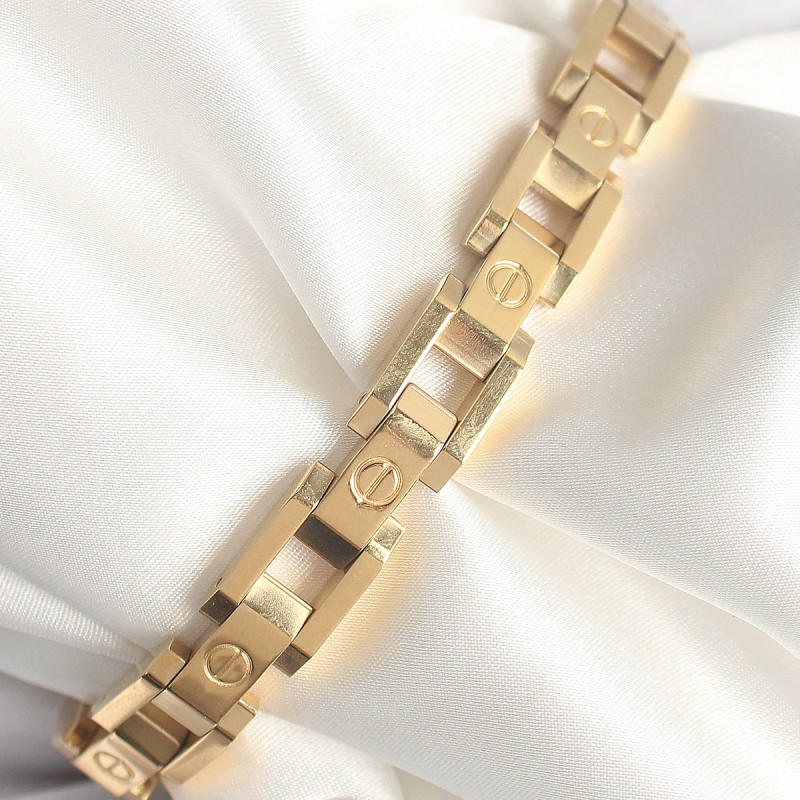 316L Çelik Gold Renk Unisex Bileklik