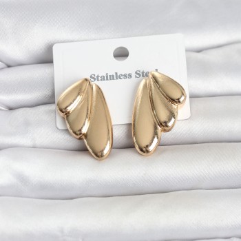 316L Çelik Gold Renk Vintage Kadın Küpe