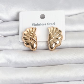316L Çelik Gold Renk Vintage Model Kadın Küpe
