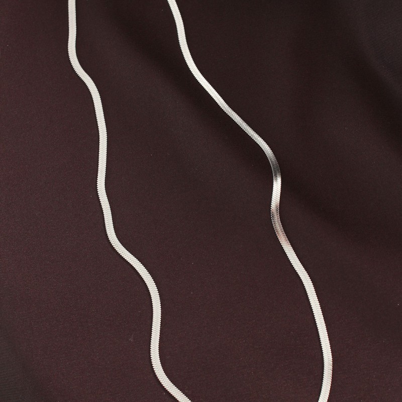 316L Çelik Gümüş Renk 60 cm İtalyan Zincir Kolye