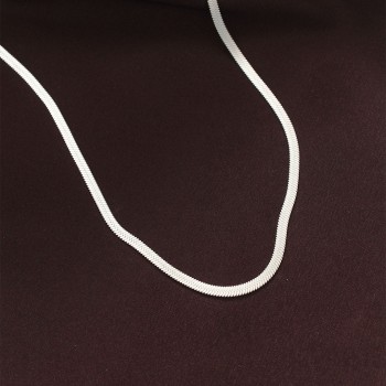 316L Çelik Gümüş Renk 60 cm İtalyan Zincir Kolye