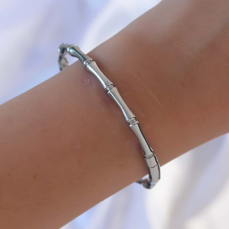 316L Çelik Gümüş Renk Kemik Model Bileklik