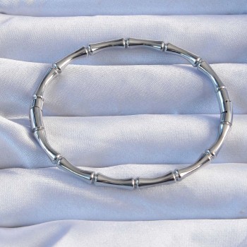 316L Çelik Gümüş Renk Kemik Model Bileklik