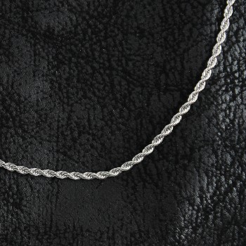 316L Çelik Halat Zincir Model Gümüş Renk Erkek Kolye