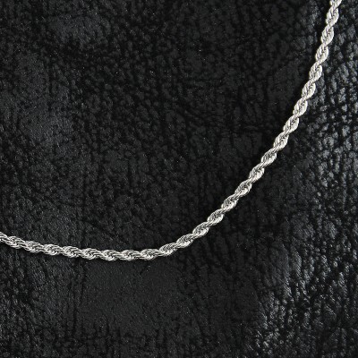 316L Çelik Halat Zincir Model Gümüş Renk Erkek Kolye